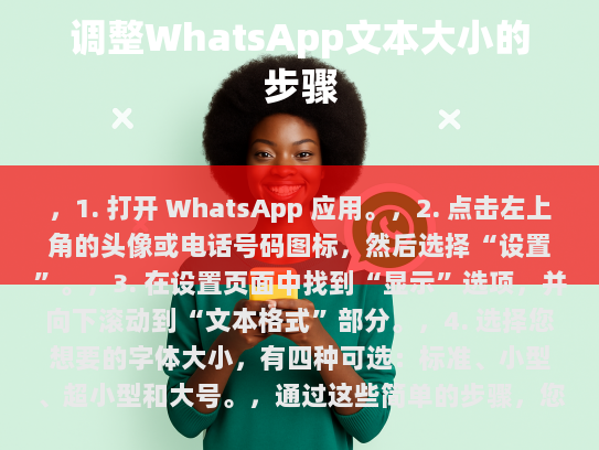 如何调整WhatsApp中的文字大小