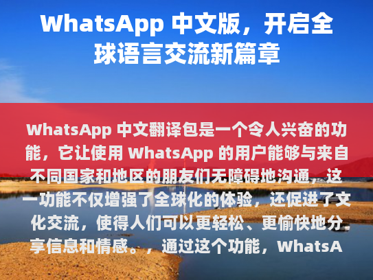解决跨境沟通难题