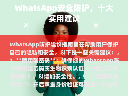WhatsApp防护建议指南旨在帮助用户保护自己的隐私和安全。以下是一些关键建议，