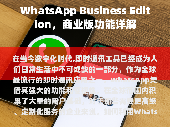 对于那些需要更高级、定制化服务的企业而言，如何利用WhatsApp来提升工作效率和增强客户体验呢?
