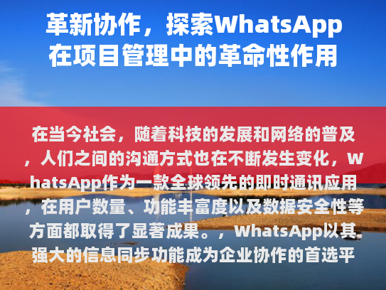 WhatsApp，推动项目协作的新力量