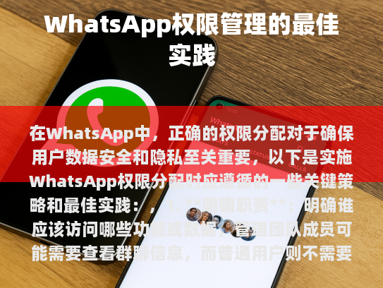 在WhatsApp中，正确的权限分配对于确保用户数据安全和隐私至关重要。以下是在实施WhatsApp权限分配时应遵循的关键策略和最佳实践，