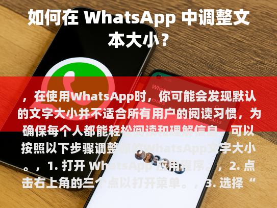 调整 WhatsApp 文本大小