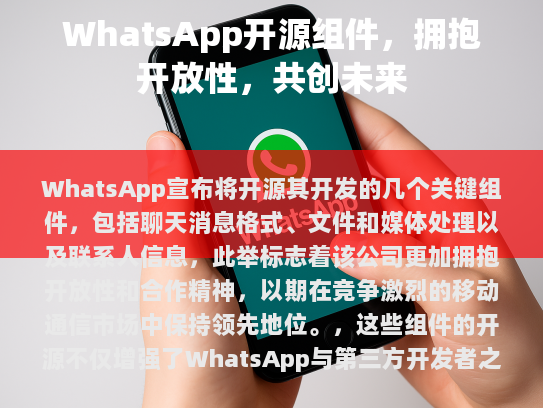 WhatsApp 开源组件，拥抱开放性，共创未来