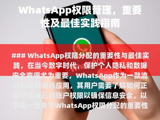 WhatsApp权限分配的重要性与最佳实践