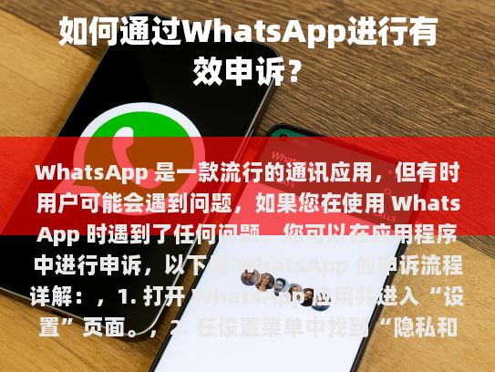 如何通过WhatsApp进行有效申诉？