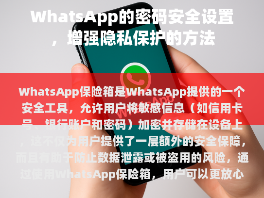 WhatsApp 保险箱，强化隐私保护的新利器